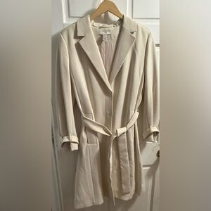 H&M Beige Dress Trench Coat